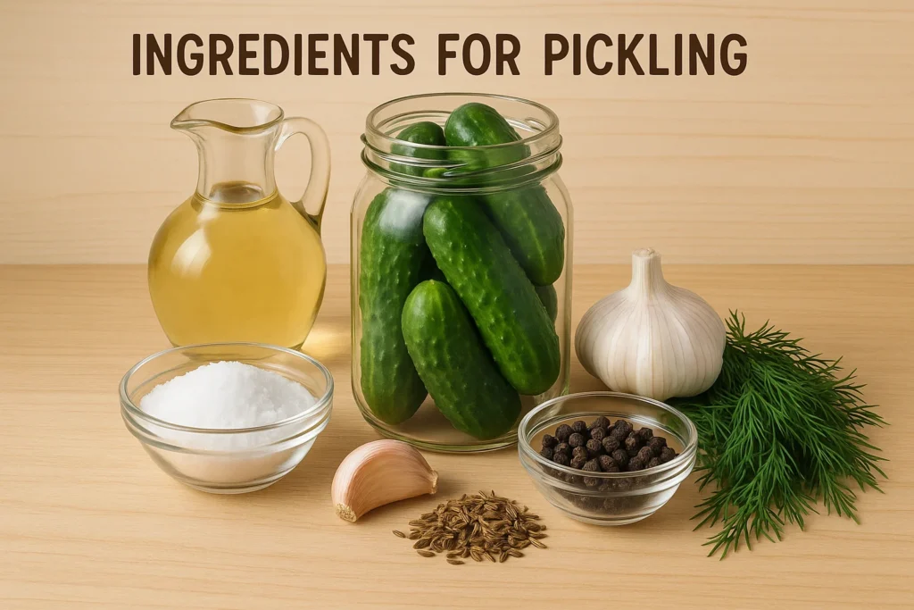 ingredients for pickling
