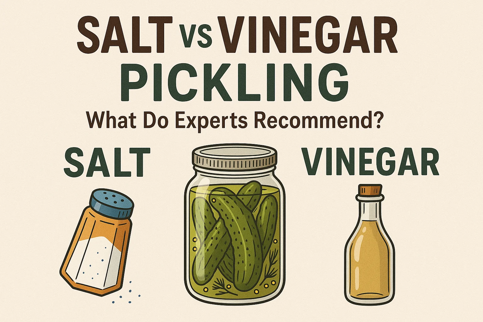 salt vs vinegar pickling